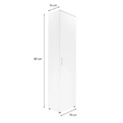 Armoire 1 Porte 6 Niveaux Blanc 15 Armoire 1 Porte 6 Niveaux Blanc -MaisonChic Magasin armoire 1 porte 6 niveaux andy blanc 6