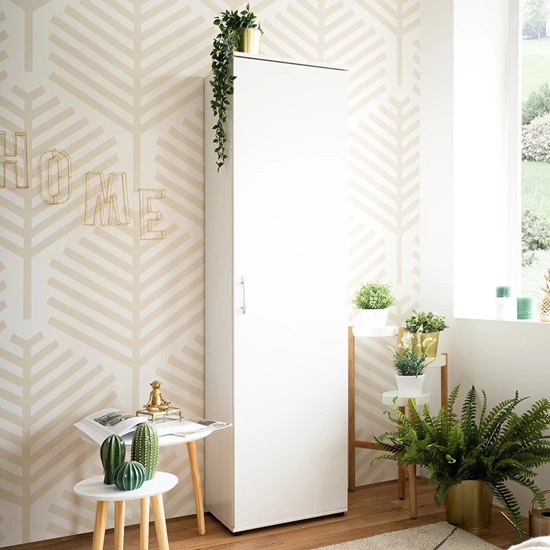 Armoire 1 Porte 6 Niveaux Blanc 3 Armoire 1 Porte 6 Niveaux Blanc