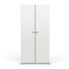 Demeyere Armoire 2 Portes Penderie + Lingère Izzy Blanc Et Bois