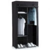 Armoire Modulable 3 Penderies / 5 étagères Noir 5Five -MaisonChic Magasin armoire penderie 3 etageres noir