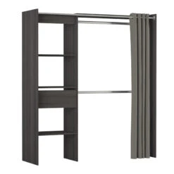 Demeyere Armoire/Placard Extensible SEATTLE Avec Rideau ChĂȘne Vulcano