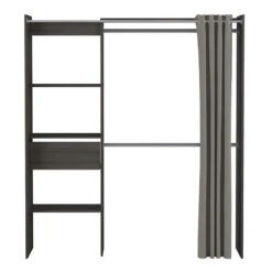 Demeyere Armoire/Placard Extensible SEATTLE Avec Rideau Chêne Vulcano -MaisonChic Magasin armoire placard extensible seattle avec rideau chene vulcano 6