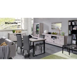 Bahut 3 Portes 2 Tiroirs Marseille -MaisonChic Magasin bahut 3 portes 2 tiroirs marseille 3