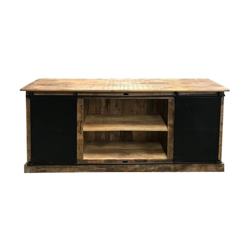 Bahut 6 Tiroirs Manguier Et Métal Barn 4 Bahut 6 Tiroirs Manguier Et Métal Barn – Image 2