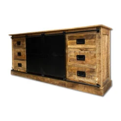 Bahut 6 Tiroirs Manguier Et Métal Barn 7 Bahut 6 Tiroirs Manguier Et Métal Barn -MaisonChic Magasin bahut 6 tiroirs manguier et metal barn 2