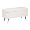 Banc Coffre Bouclette Blanc Aurora Atmosphera 2 Banc Coffre Bouclette Blanc Aurora Atmosphera -MaisonChic Magasin banc coffre bouclette blanc aurora atmosphera