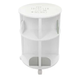 Bibliothèque Ronde Petite Histoire Enfant Roulettes Gris Atmosphera -MaisonChic Magasin bibliotheque ronde petite histoire enfant roulettes gris atmosphera 4