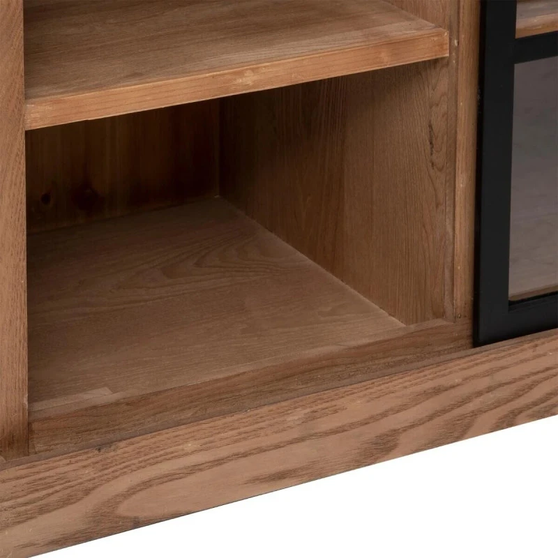 Buffet 1 Porte Vitrée 2 Tiroirs Danik Bois Atmosphera 7 Buffet 1 Porte Vitrée 2 Tiroirs Danik Bois Atmosphera – Image 5