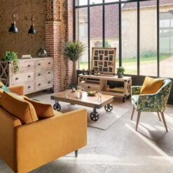 Buffet 6 Tiroirs Silas Atmosphera -MaisonChic Magasin buffet 6 tiroirs silas atmosphera 1 6