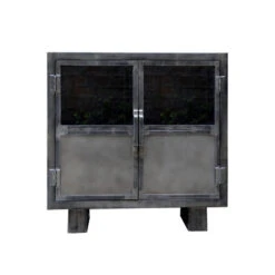 Buffet Métal Noir Jodhpur 2 Portes -MaisonChic Magasin buffet metal jodhpur portes 3