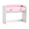 Demeyere Bureau 1 Tiroir Anastasia Rose Et Blanc -MaisonChic Magasin bureau 1 tiroir mulan rose et blanc