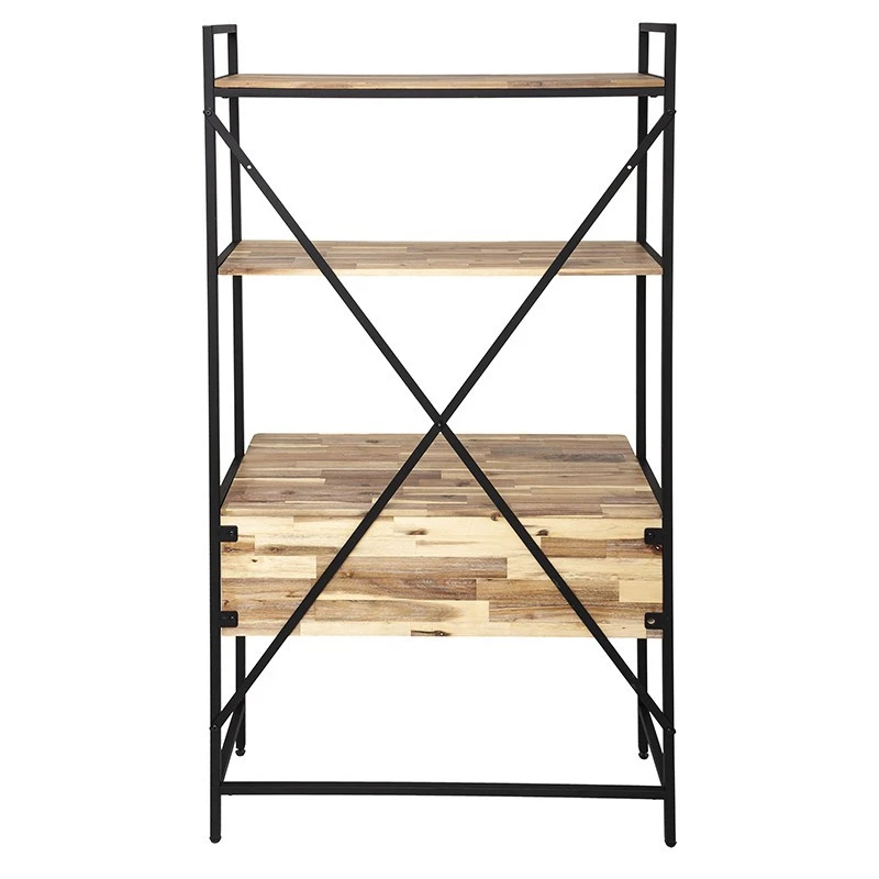 Devant 7 Devant -MaisonChic Magasin bureau 2 etageres edena bois et metal atmosphera 2