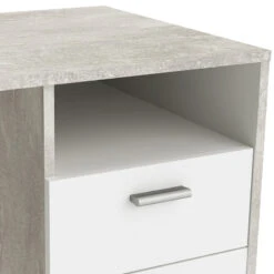 Demeyere Bureau Détroit Béton 1 Porte + 1 Niche + 1 Tiroir 13 Demeyere Bureau Détroit Béton 1 Porte + 1 Niche + 1 Tiroir -MaisonChic Magasin bureau detroit blanc beton 1 porte 1 niche 1 tiroir 5