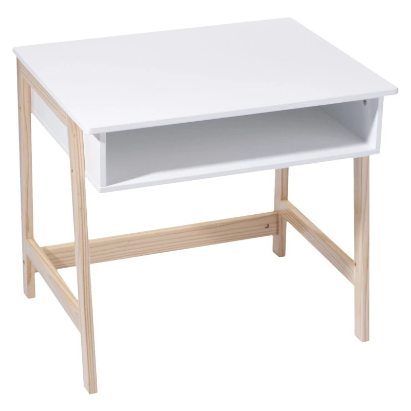 Bureau Enfant Blanc Pieds Bois Atmosphera 3 Bureau Enfant Blanc Pieds Bois Atmosphera