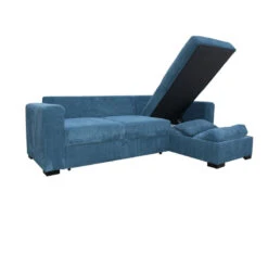 Canapé D'angle Joe Gauche Ou Droite Bleu Convertible Lit -MaisonChic Magasin canape d angle joe gauche ou droite bleu convertible lit 2