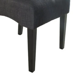 Demeyere Chaise Elite Tissu Gris Foncé -MaisonChic Magasin chaise elite gris fonce 3