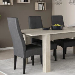 Demeyere Chaise Elite Tissu Gris Foncé -MaisonChic Magasin chaise elite gris fonce 4