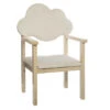 Chaise Enfant Nuage Blanc Pieds Bois Atmosphera -MaisonChic Magasin chaise enfant nuage blanc pieds bois atmosphera