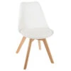 Chaise Salle Manger Baya Blanc Atmosphera -MaisonChic Magasin chaise salle manger baya blanc atmosphera