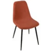 Chaise Tissu Et Métal Tyka Terracotta Atmosphera -MaisonChic Magasin chaise tissu et metal tyka terracotta atmosphera