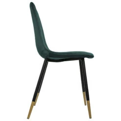 Chaise Velours Vert Pieds Gold Tyka Atmosphera -MaisonChic Magasin chaise velours vert pieds gold atmosphera 2