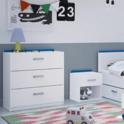 Demeyere Chevet 1 Tiroir Reverso Rose Ou Bleu -MaisonChic Magasin chevet 1 tiroir reverso rose ou bleu 3