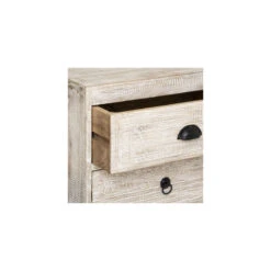 Chevet 3 Tiroirs Bois Blanchi Ajay Atmosphera -MaisonChic Magasin chevet 3 tiroirs bois blanchi ajay atmosphera 5