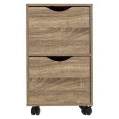 Chiffonnier 2 Tiroirs Sur Roulettes 5Five -MaisonChic Magasin chiffonnier 2 tiroirs sur roulettes 5five 2