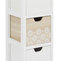 Chiffonnier 3 Tiroirs Chic Naturel Et Blanc -MaisonChic Magasin chiffonnier 3 tiroirs chic naturel et blanc 3