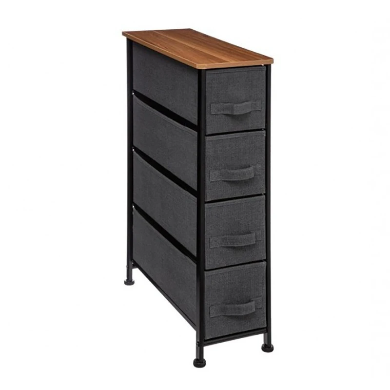 Chiffonnier 4 Tiroirs Gris Foncé 5Five 3 Chiffonnier 4 Tiroirs Gris Foncé 5Five
