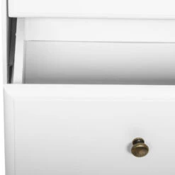 Chiffonnier Blanc 5 Tiroirs Solen Atmosphera -MaisonChic Magasin chiffonnier blanc 5 tiroirs solen atmosphera 6