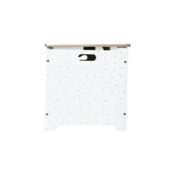 Coffre à Jouets 58 Cm Blanc Et Doré Atmosphera -MaisonChic Magasin coffre a jouets dore 4