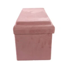 Coffre Banc Pliable Rose Compatible Briques -MaisonChic Magasin coffre banc pliable rose compatible briques 6