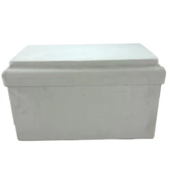 Coffre Blanc Pliable Gris Compatible Briques 11 Coffre Blanc Pliable Gris Compatible Briques -MaisonChic Magasin coffre blanc pliable gris compatible briques 1 3