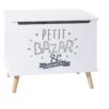 Coffre De Rangement "petit Bazar & Secrets" Blanc Atmosphera -MaisonChic Magasin coffre de rangement petit bazar secret blanc atmosphera