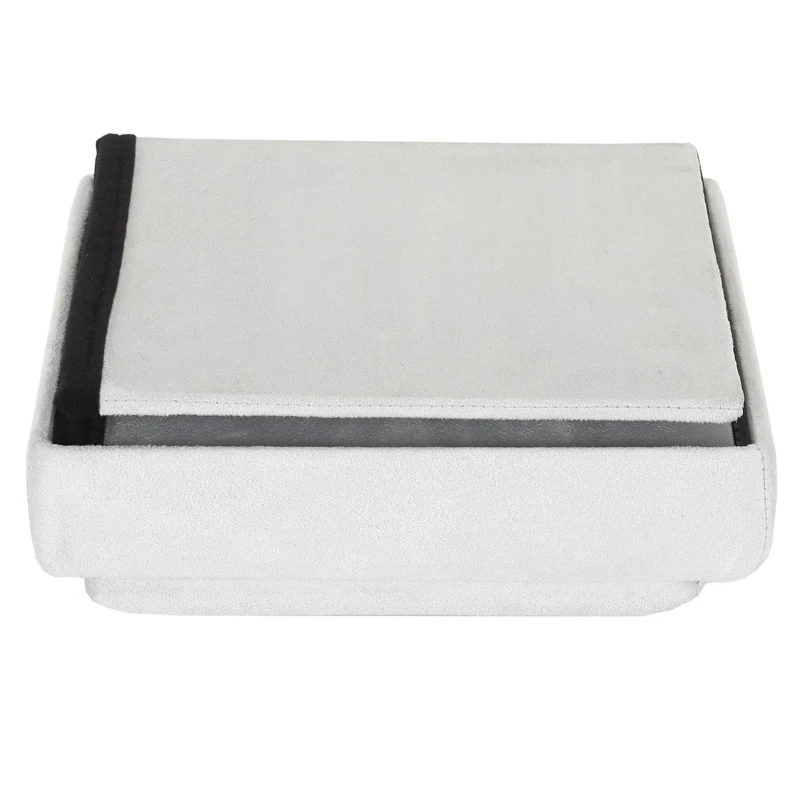 Coffre Pouf Pliable Gris Compatible Briques 7 Coffre Pouf Pliable Gris Compatible Briques – Image 5