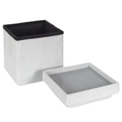 Coffre Pouf Pliable Gris Compatible Briques 15 Coffre Pouf Pliable Gris Compatible Briques -MaisonChic Magasin coffre pouf pliable gris compatible briques 5
