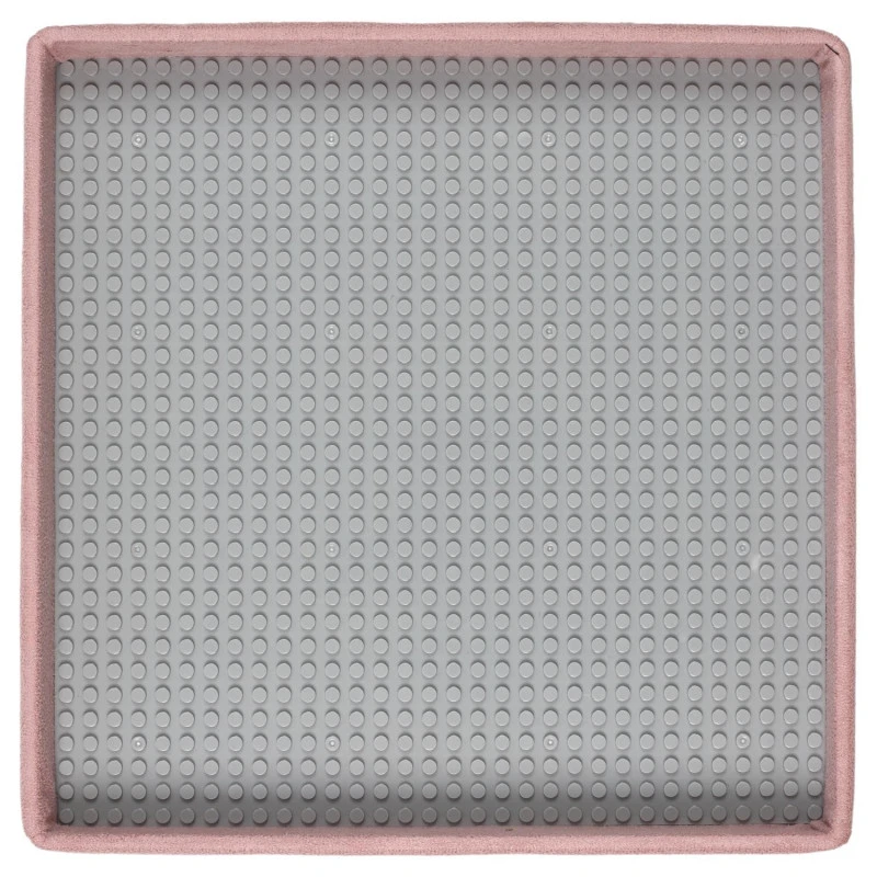 Coffre Pouf Pliable Rose Compatible Briques 10 Coffre Pouf Pliable Rose Compatible Briques – Image 8