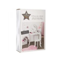 Coiffeuse Avec Tabouret Enfant Blanc Atmosphera 14 Coiffeuse Avec Tabouret Enfant Blanc Atmosphera -MaisonChic Magasin coiffeuse avec tabouret pour enfant blanche 5