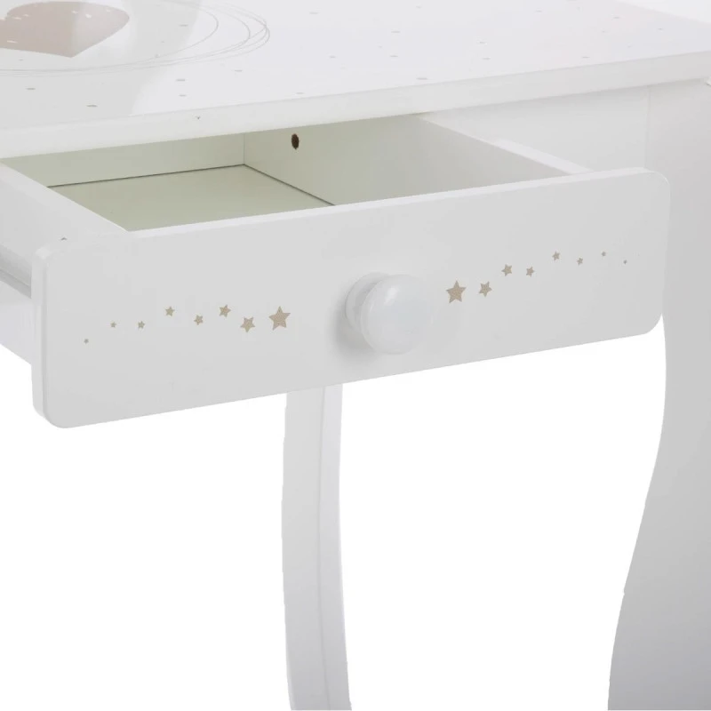 Coiffeuse Avec Tabouret Enfant Blanc Atmosphera 9 Coiffeuse Avec Tabouret Enfant Blanc Atmosphera â Image 7