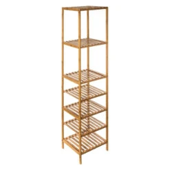 Colonne 7 Niveaux Salle Bain Varia Naturel Bambou -MaisonChic Magasin colonne 7 niveaux salle bain varia naturel bambou 2