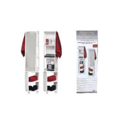 Colonne Miroir Pivotant Sur Roulettes -MaisonChic Magasin colonne miroir pivotant sur roulettes 2