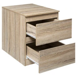 Chevet 2 Tiroirs 38 Cm Dolo Naturel 5five -MaisonChic Magasin commode 2 tiroirs 38 cm naturel 5five 1