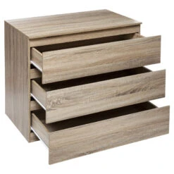 Commode 3 Tiroirs 78 Cm Dolo Naturel 5five -MaisonChic Magasin commode 3 tiroirs 78 cm naturel 5five 1