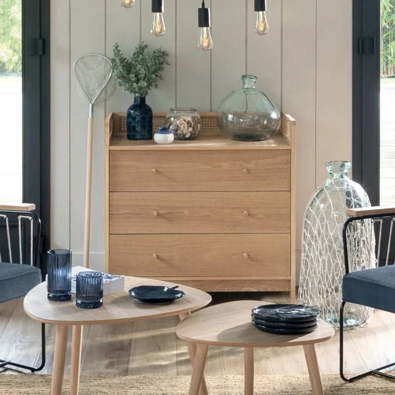 Commode 3 Tiroirs Cannage Arty Atmosphera 4 Commode 3 Tiroirs Cannage Arty Atmosphera – Image 2