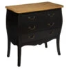 Commode 3 Tiroirs Chrysa Noire Atmosphera -MaisonChic Magasin commode 3 tiroirs chrysa noire atmosphera