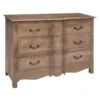 Commode 3 Tiroirs Hiver En Bois Atmosphera -MaisonChic Magasin commode 3 tiroirs hiver en bois atmosphera