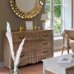 Commode 3 Tiroirs Hiver En Bois Atmosphera -MaisonChic Magasin commode 3 tiroirs hiver en bois atmosphera 2