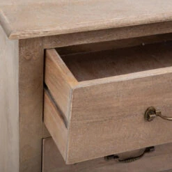 Commode 3 Tiroirs Hiver En Bois Atmosphera -MaisonChic Magasin commode 3 tiroirs hiver en bois atmosphera 3