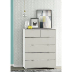 Demeyere Commode 4+2 Tiroirs Blanche Perfect -MaisonChic Magasin commode 42 tiroirs blanche perfect 2
